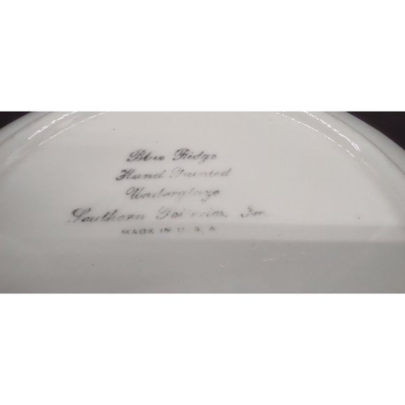 Blue Ridge Southern Potteries Plate10 In Serving Bowl 9 In Salad Soup Bowl 8 In - Picture 4 of 6